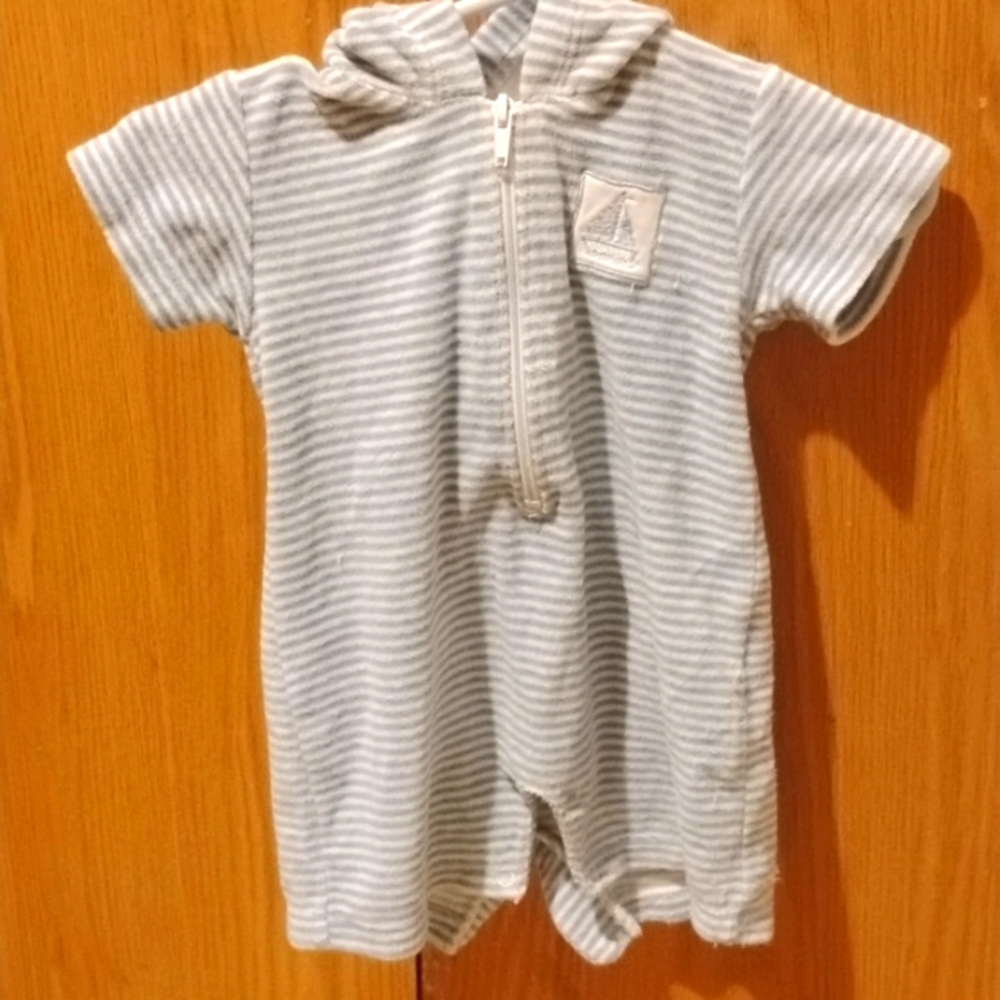 Infants' Vintage Summer Striped Velour Jumper 3M Kissy Kissy